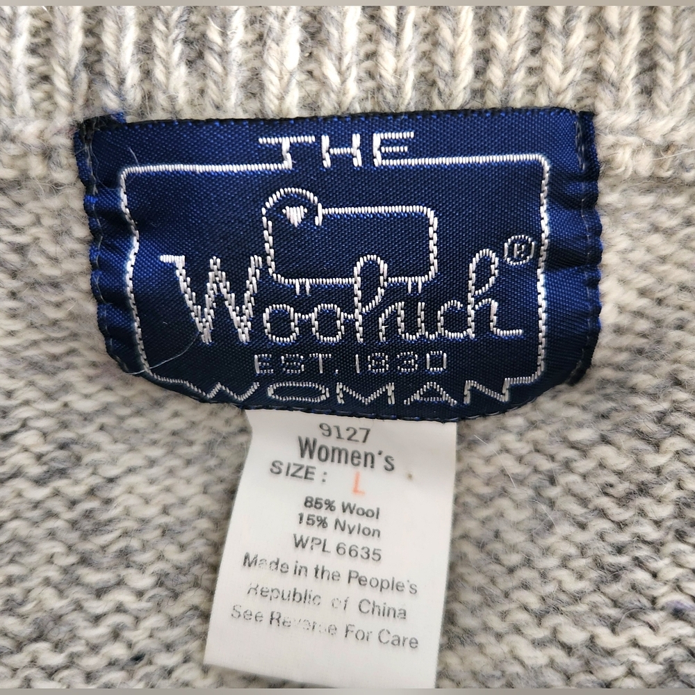Vintage Woolrich Granny Square Patchwork Wool Ble… - image 9